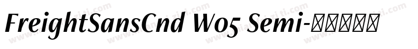 FreightSansCnd W05 Semi字体转换